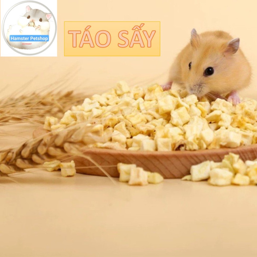 Táo sấy khô - Thức ăn hamster, thỏ, bọ, sóc