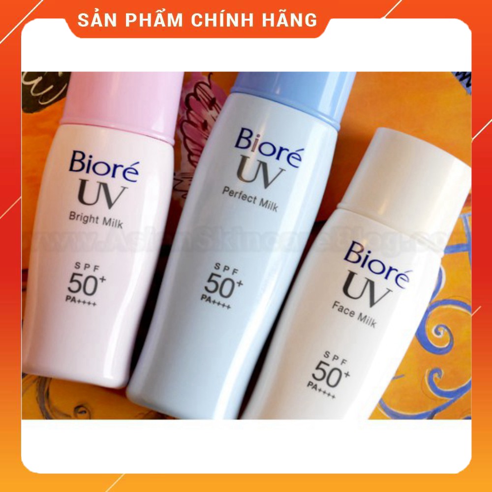 (chất lượng) Kem chống nắng Biore UV SPF50 _ hồng 30ml, xanh 40ml