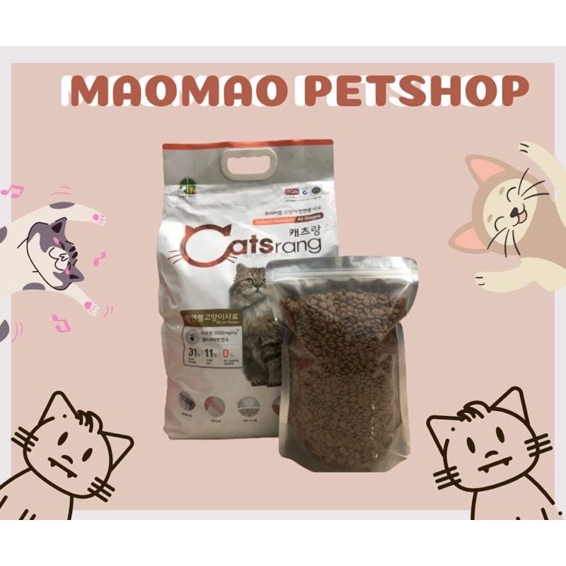 Thức ăn dành cho mèo Hạt Catsrang túi chiết 1kg