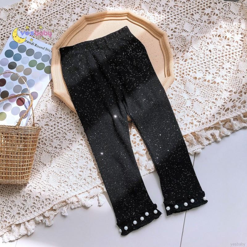 Quần Legging Màu Trơn Phong Cách Hàn Quốc Cho Bé Gái