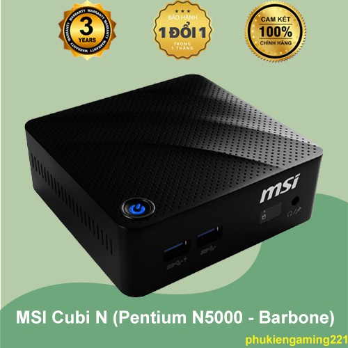 Máy Tính Mini PC MSI Cubi N (Pentium N5000 - Barbone) - Hàng Chính Hãng