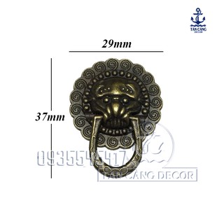Chốt kéo 38 hình kì lân - kt:3.7cm