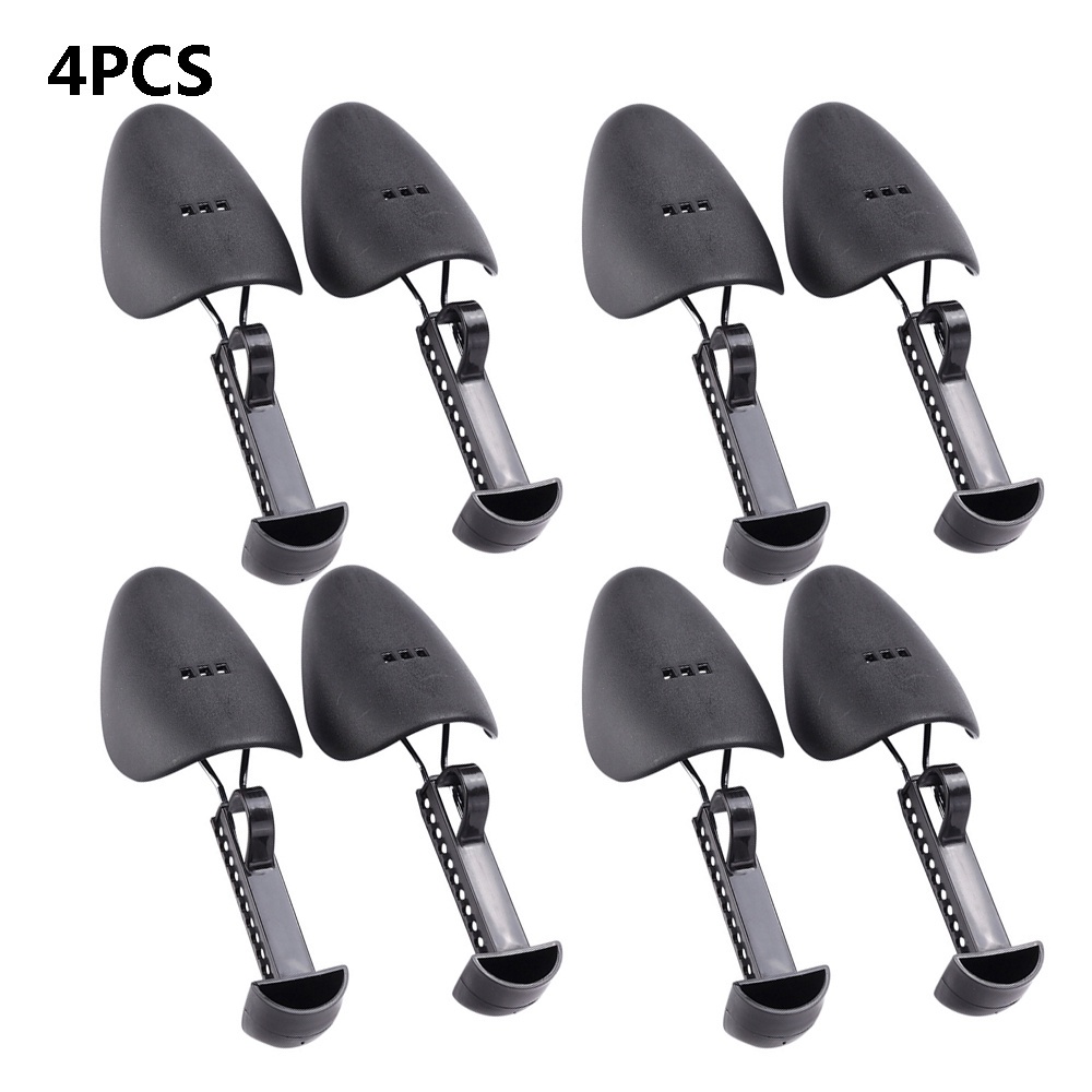 Lesonss GJF 4 Pairs Shoes Tree Keepers Adjustable Plastic Spring Shoe Support Shaping for Expanding Tight Shoes