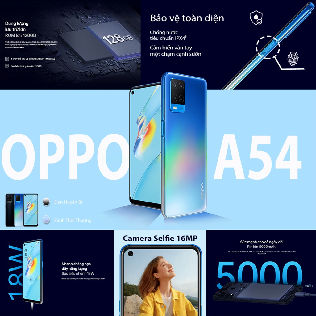 Điện Thoại Oppo A54 6GB/128GB - Hàng Chính Hãng | BigBuy360 - bigbuy360.vn