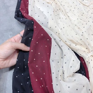 Váy maxi chấm bi