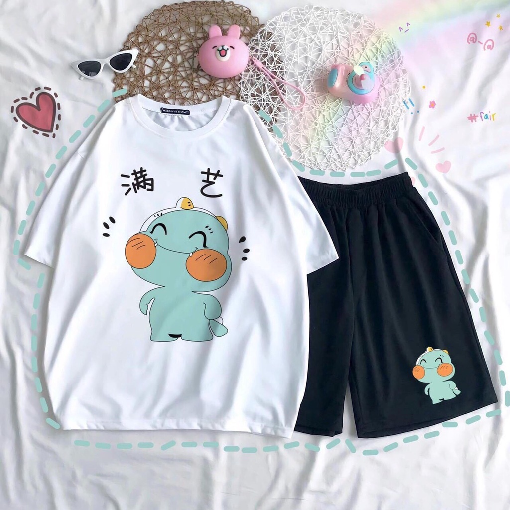 Set đồ bộ hoạt hình ❤️ Bộ mặc nhà Cartoon RORO ĐI HỌC form rộng Freesize Molly Fashion