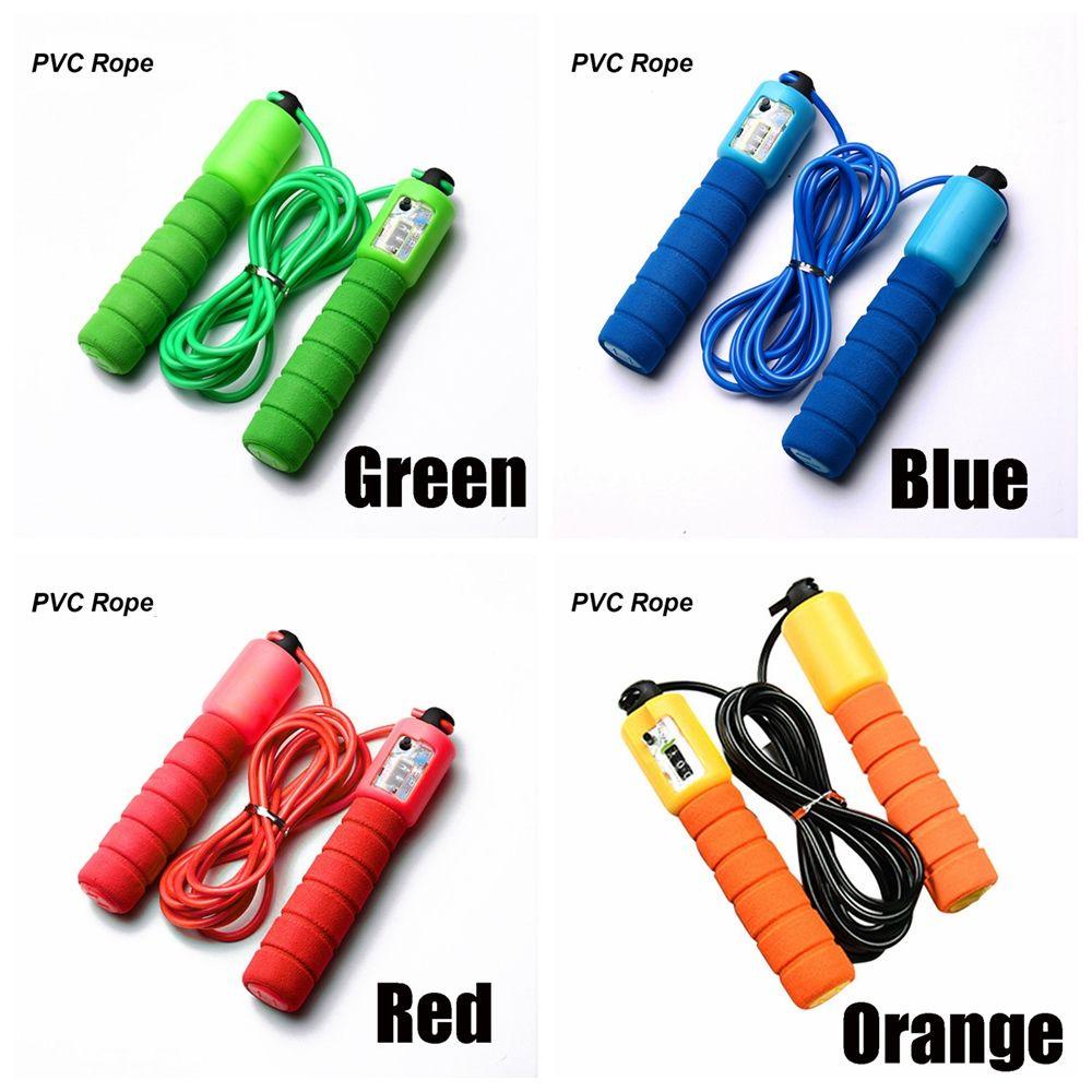 MUVAKO Dây Nhảy Tập Thể Dục Bằng PVC / Bện Có Bộ Đếm Điện Tử