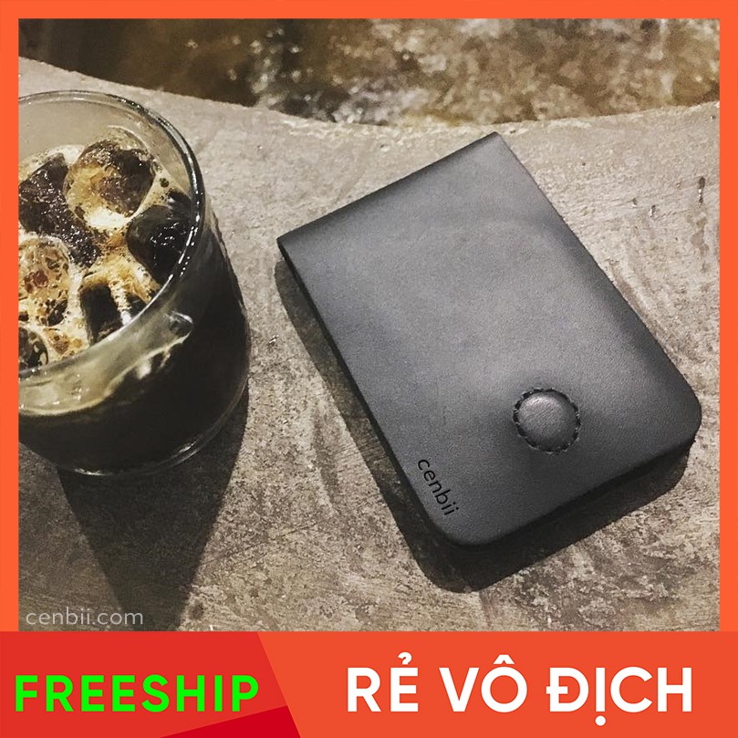 Ví bóp mini, bóp cầm tay, màu đen