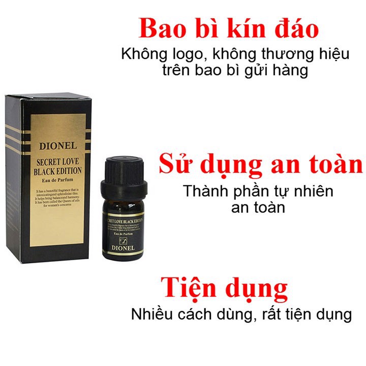 Nước hoa vùng kính Dionel Secret Love Black Edition 5ml