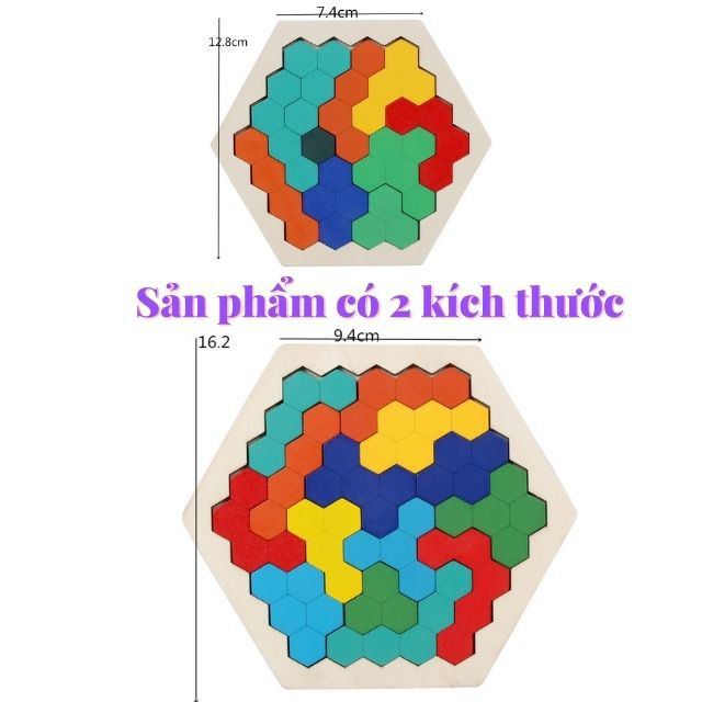 ⚡️THANH LÝ⚡️ [Thách thức  bộ não trẻ] Đồ chơi gỗ vòng tròn xếp hình ma thuật cho bé phát triển trí tuệ