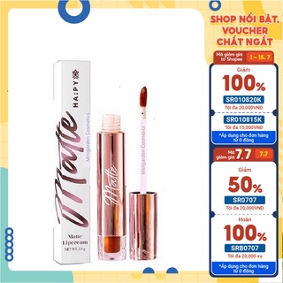 Son Happy kem lì Matte Lipcream son Hapy siêu lì Mini Garden 3.5ml chính hãng