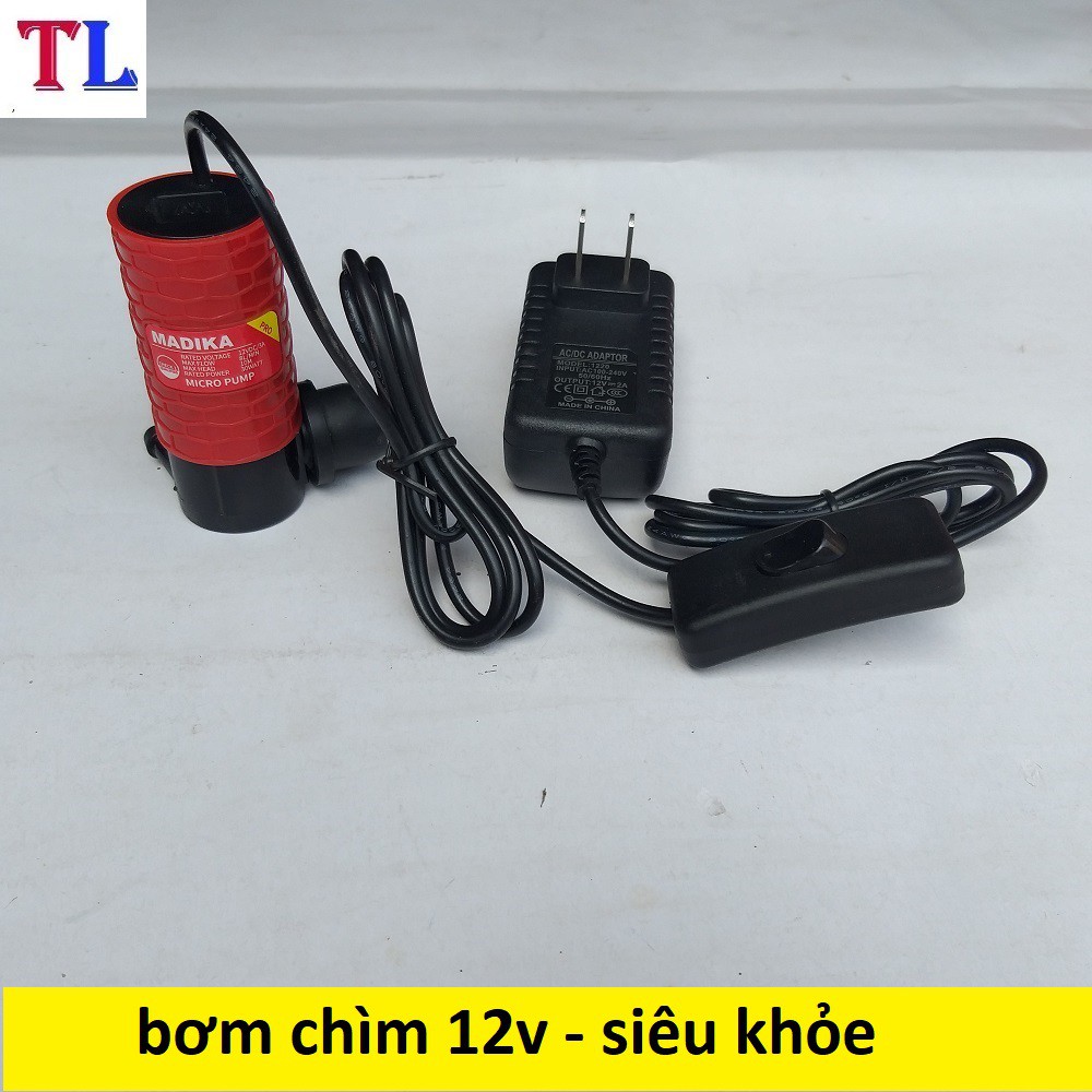 bơm chìm mini 12v - 30w (bơm cắt rãnh tường)