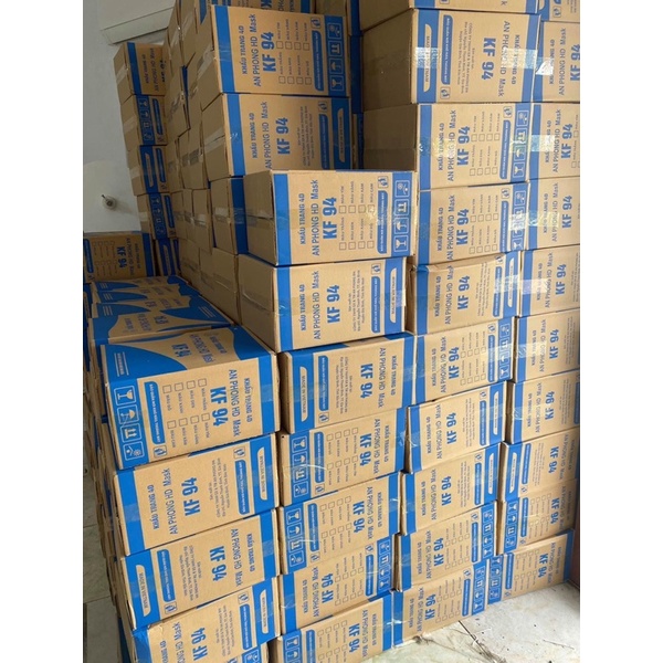 Thùng 300 cái khẩu trang KF94 dành cho trẻ em, nhiều họa tiết đẹp cho bé nam nữ, loại 4 lớp chống khuẩn
