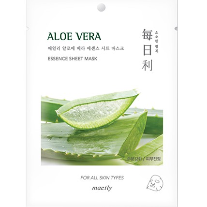 Mặt Nạ Tinh Chất Lô Hội Thiên Nhiên Tươi Mát Maeily Aloe Vera Essence Sheet Mask