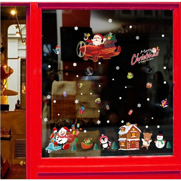 Decal trang trí tường Noel - giáng sinh Hiện Đại