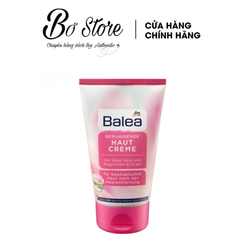 [NỘI ĐỊA ĐỨC] Kem ức chế mọc lông Balea, kem dưỡng da sau wax, sau cạo lông Balea Beruhigende Haut Creme 125ml