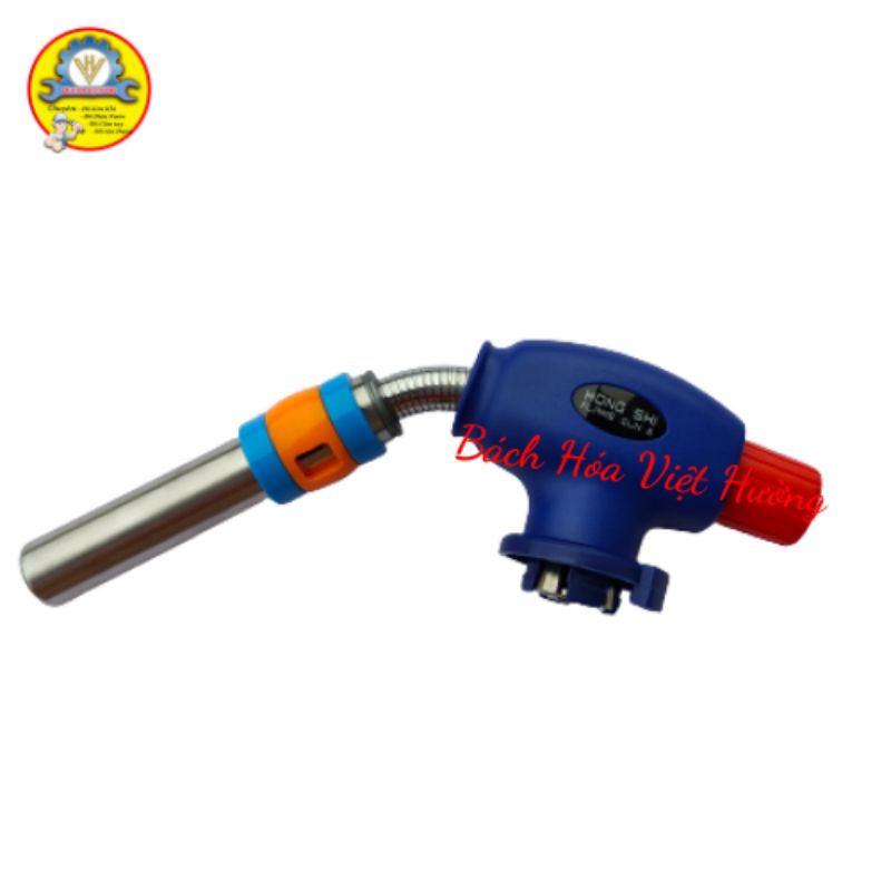 Kho ga (gas) mini đánh lửa tự động Hongsi đầu lò xo xoay 360 độ vặn các chiều đa năng, chịu nhiệt cao 1300 độ