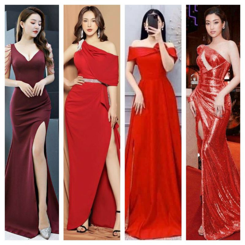 Tổng hợp bộ sưu tập đầm dạ hội đỏ rực rỡ cho nàng thơ P3 (đầm dự tiệc cao cấp)