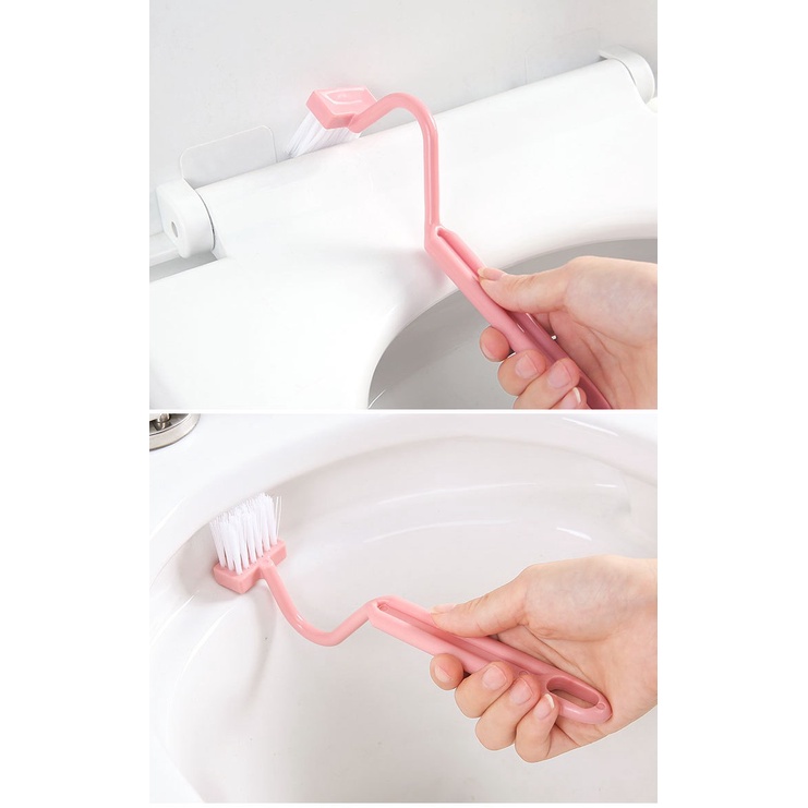 Chổi Cọ Nhà Vệ Sinh, Nhà bếp, Cây Cọ Toilet Bồn Cầu Hình Chữ S Bàn Chải Làm Sạch Góc Chết