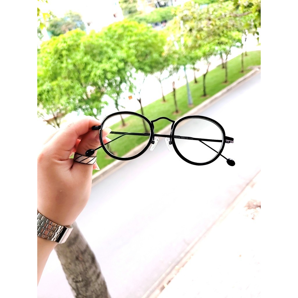 Gọng kính cận kim loại mắt tròn thời trang D13 (vthm9) | BigBuy360 - bigbuy360.vn