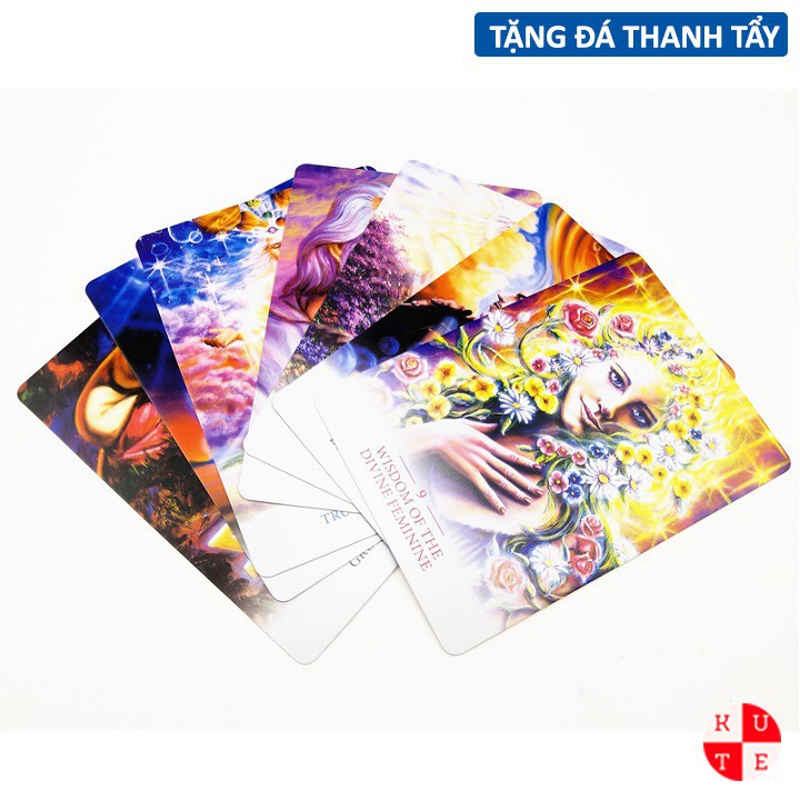 Bài tarot bộ bài oracle light worker tặng đá thanh tẩy