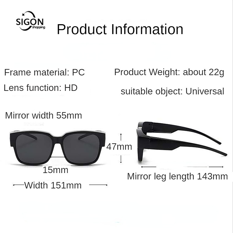 Kính Mát Phân Cực Chống Tia UV Phù Hợp Đi Du Lịch Dành Cho Nam Và Nữ