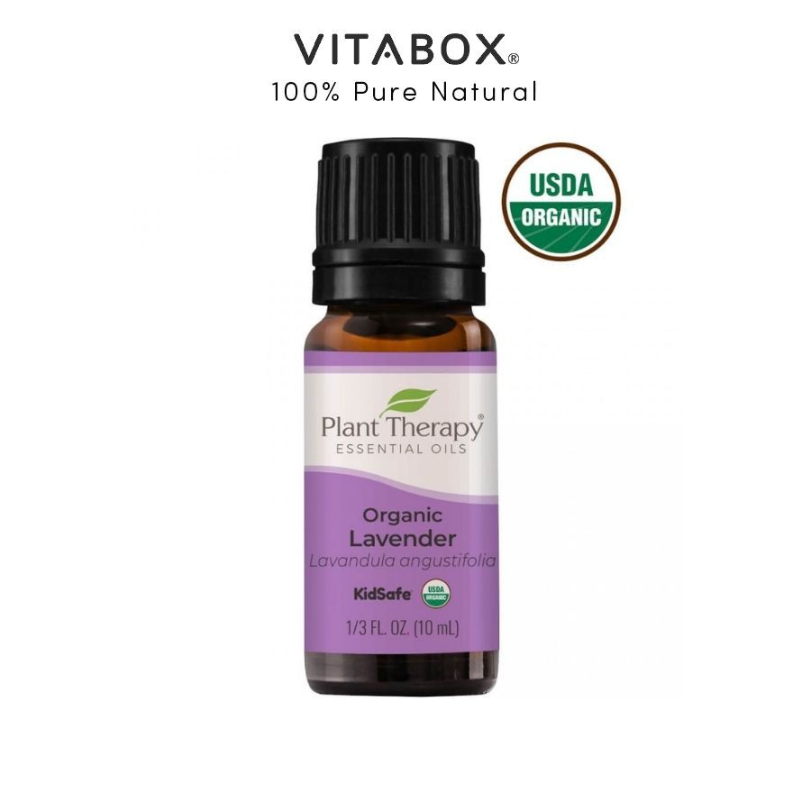 Plant Therapy - Tinh Dầu Hoa Oải Hương Hữu Cơ - Lavender Organic KidSafe Essential Oil - 10mL