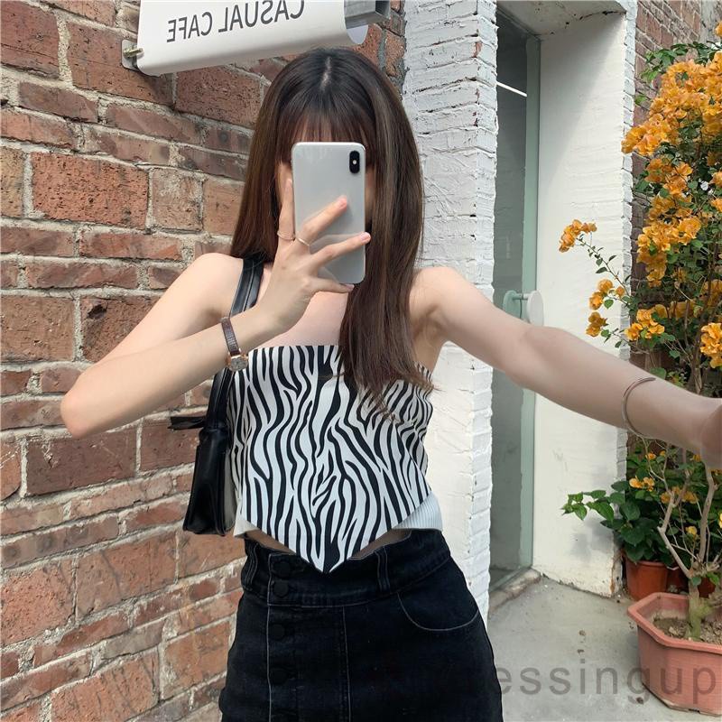 Áo Ống Không Tay Họa Tiết Da Báo / Ngựa Vằn Thời Trang Cho Nữ | BigBuy360 - bigbuy360.vn
