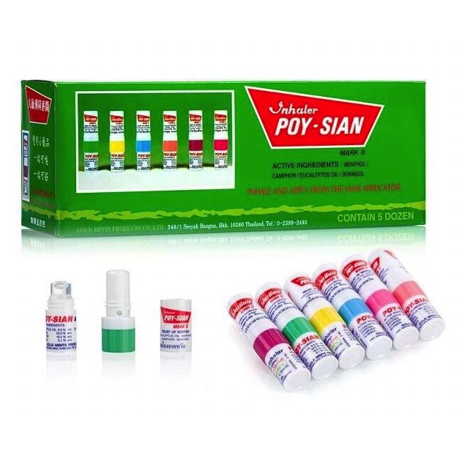 Ống Hít Thông Mũi 2in1 2 Đầu Poysian Inhaler Mark II Thái Lan