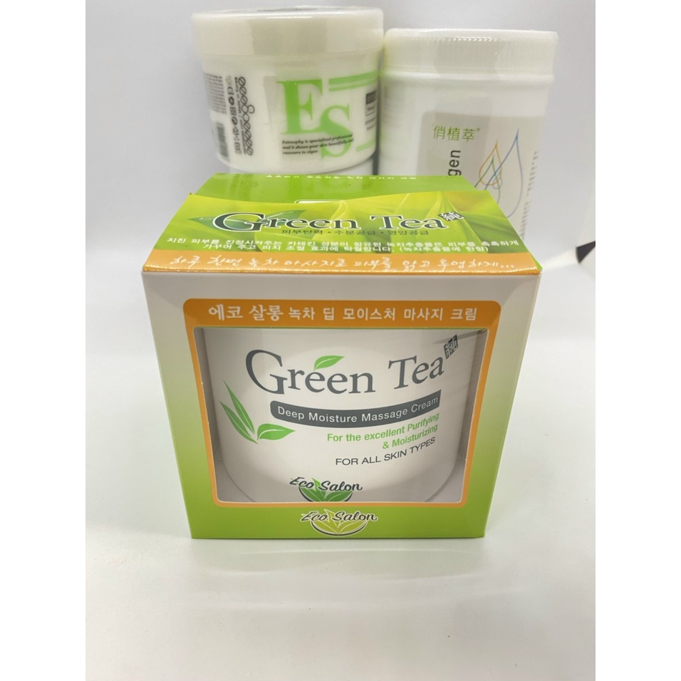 Kem massage green tea, massage mặt trà xanh green tea