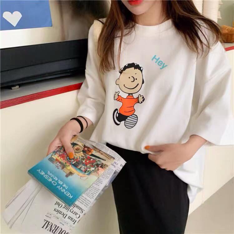 Áo thun tay lỡ form rộng - phông nam nữ cotton oversize - T shirt Hey - 2N Unisex
