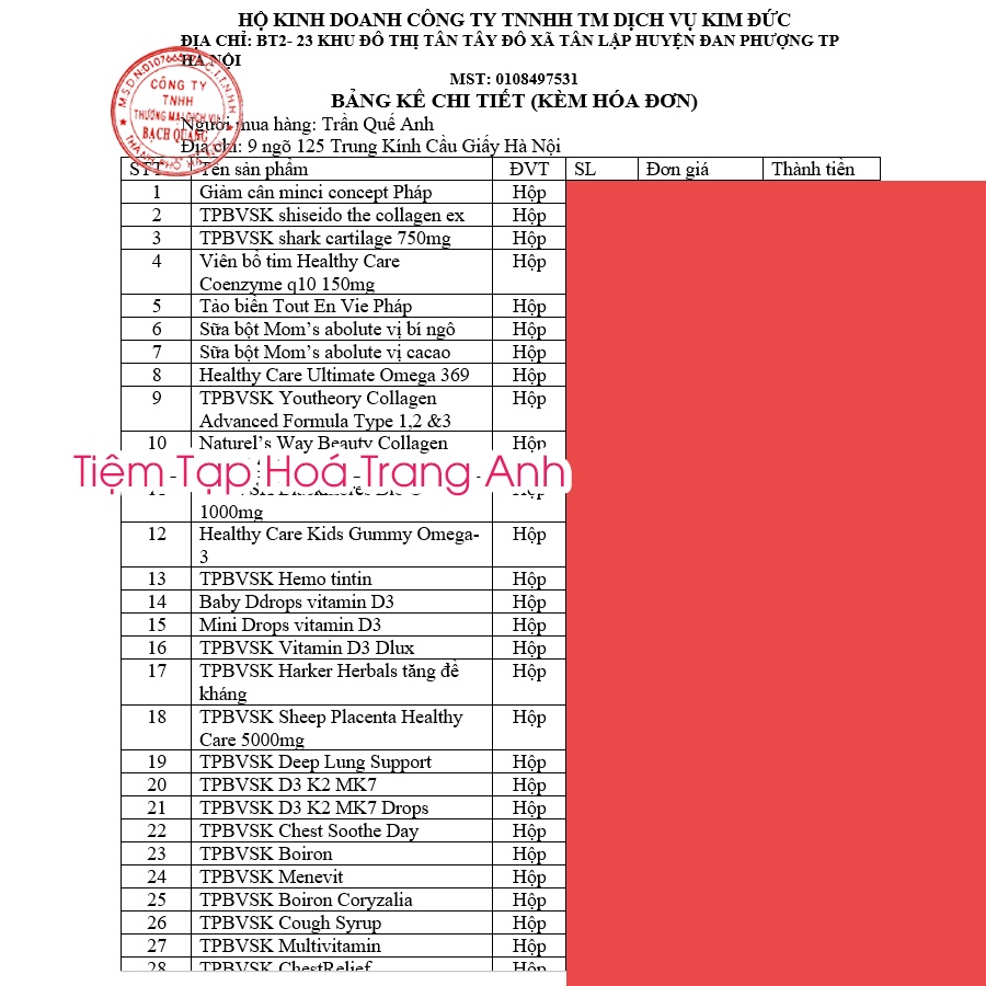 Hemo tintin ildong bổ sung sắt cho bé