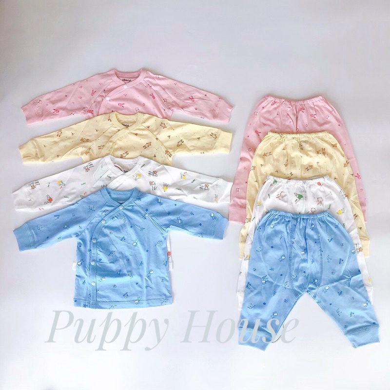 Bộ sơ sinh dài tay Dokma cho bé trai, bé gái chất mềm mát - cam kết chính hãng SS1721