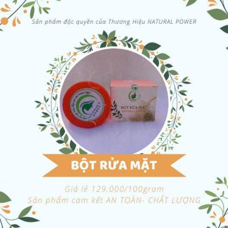 Bột Rửa Mặt Natural Power