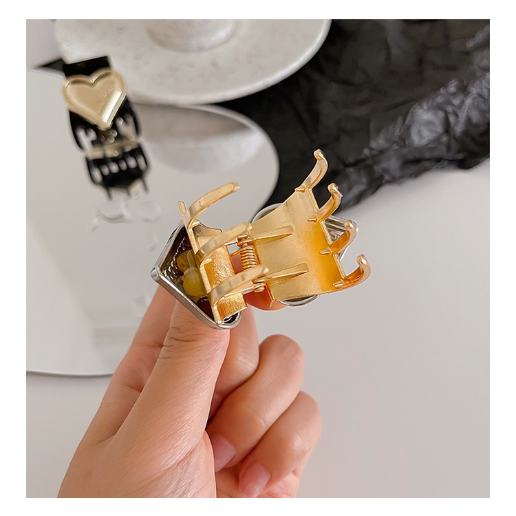 Kẹp Tóc Đuôi Ngựa Hình Trái Tim Phong Cách Hàn Quốc Dành Cho Nữ