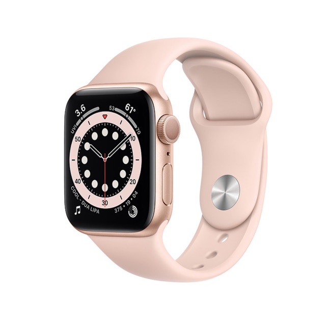 Đồng hồ thông minh Apple Watch Series 6 40mm 44mm (GPS) viền nhôm xám - Dây cao su - Hàng nhập khẩu