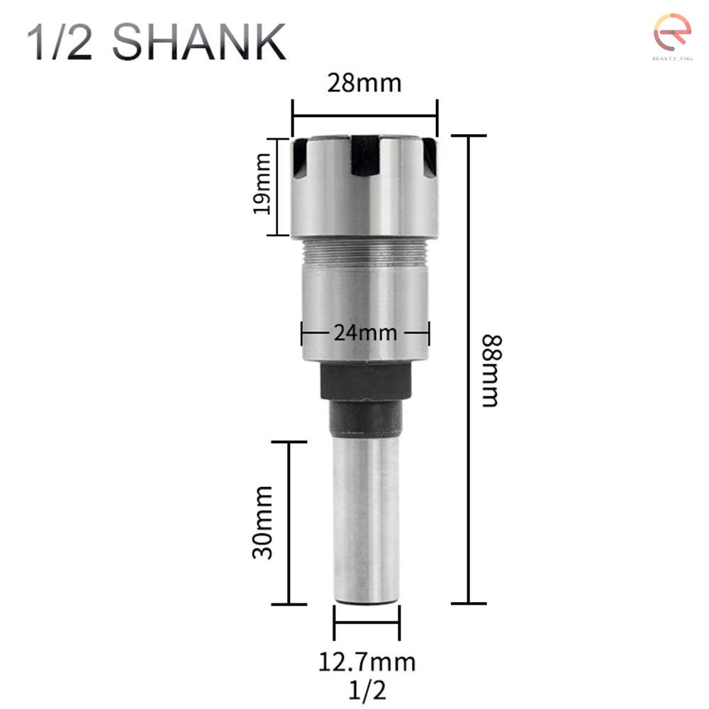 Đầu Nối Dài Mũi Khoan 1 / 2 Inch Kèm Giá Đỡ Er20-13 13mm Collet