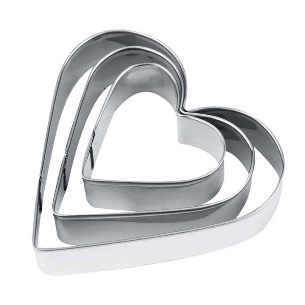 ELEGANT Bộ 12 Khuôn Cắt Bánh Quy Hình Tròn / Ngôi Sao / Trái Tim / Bông Hoa Nhỏ Xinh