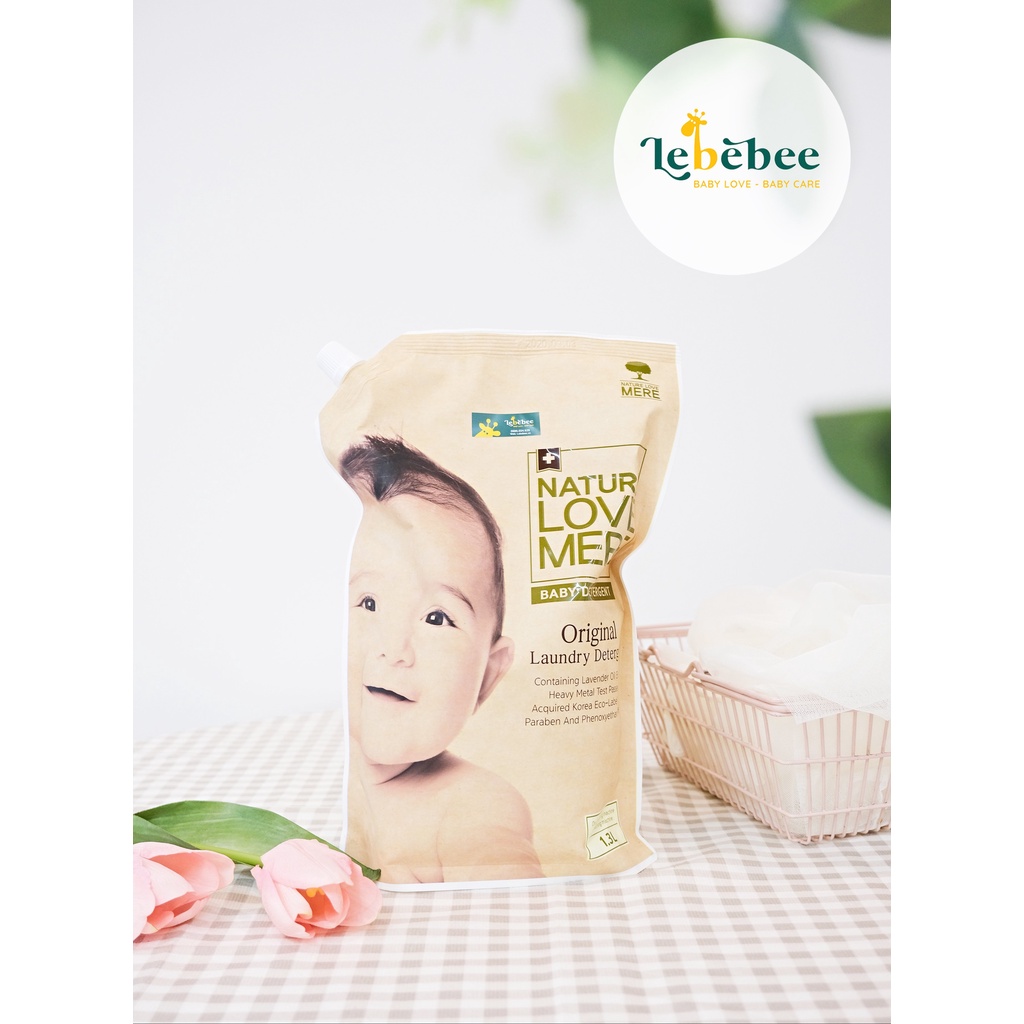 NƯỚC GIẶT XẢ QUẦN ÁO TRẺ EM NATURE LOVE MERE HƯƠNG THẢO MỘC ORIGINAL 1800ml/1300ml