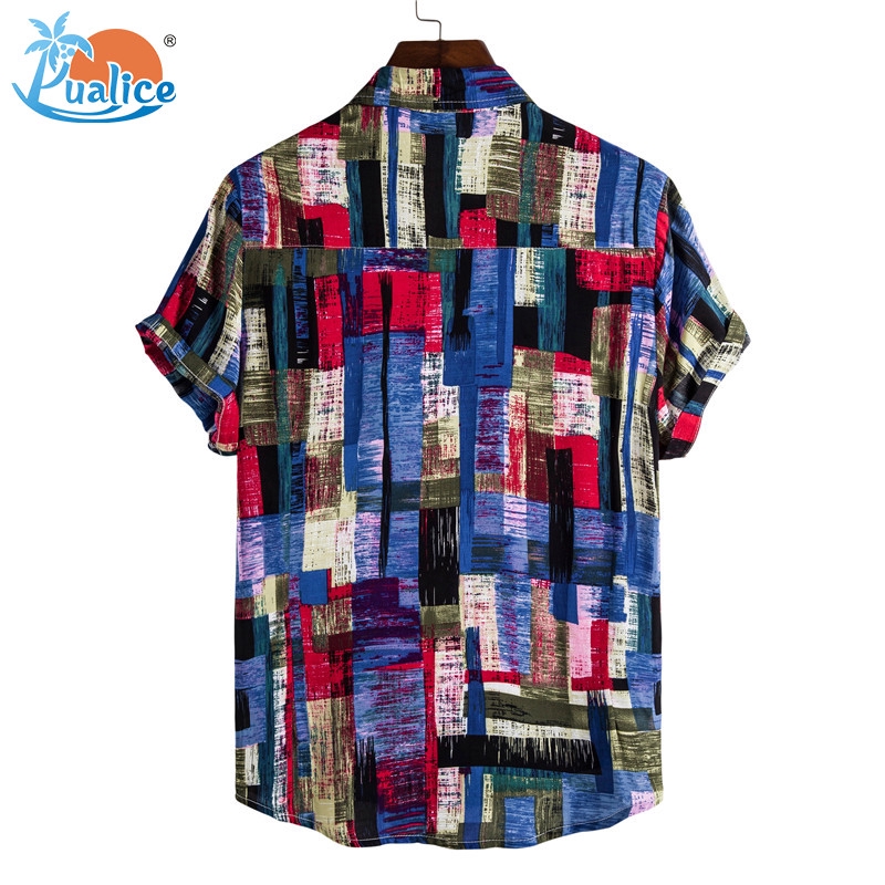 Men Shirt Printed Shirts Short Sleeve Button Shirts Casual Summer Beachwear Hawaii Loose Shirt Floral Fashion Shirts | BigBuy360 - bigbuy360.vn