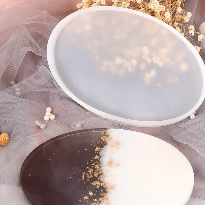 Khuôn Silicone Hình Oval Làm Trang Sức Thủ Công