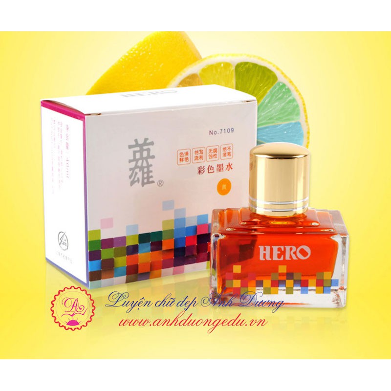 Mực Hero 40ml - màu hồng tím