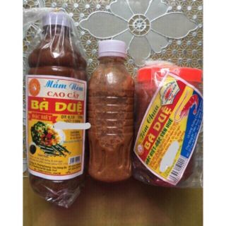 com bo 3 món mắm nêm. tôm chua. mắm tép