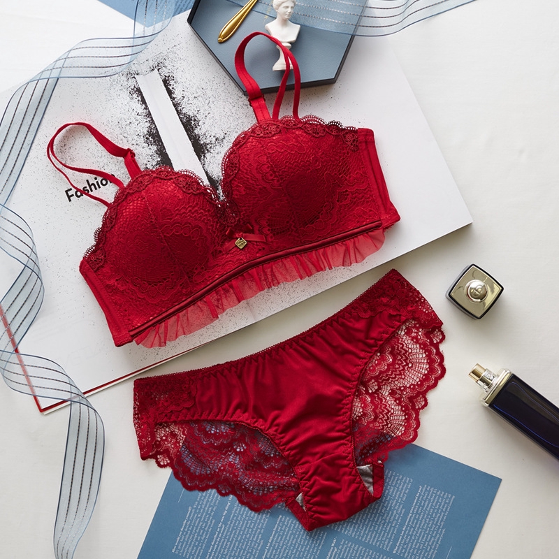 Bộ Đồ Lót Không Gọng Phối Ren Nâng Ngực Quyến Rũ Dành Cho Phái Nữ | BigBuy360 - bigbuy360.vn