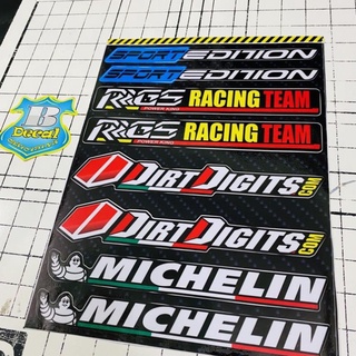 Tem logo sticker phuộc michelin