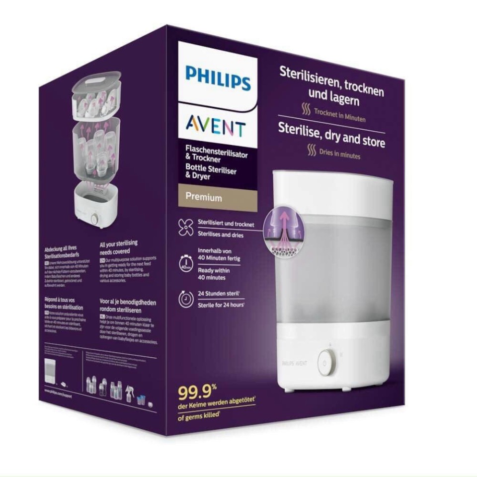 Máy tiệt trùng và sấy khô Philips AVENT 3in1 SCF293/00