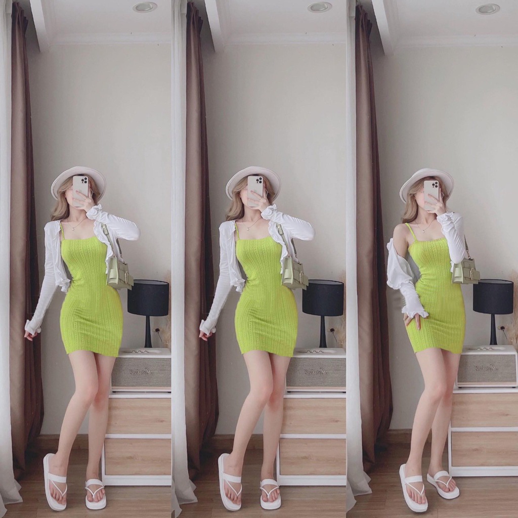 Set Đầm Body Kèm Áo Khoác Cách Điệu