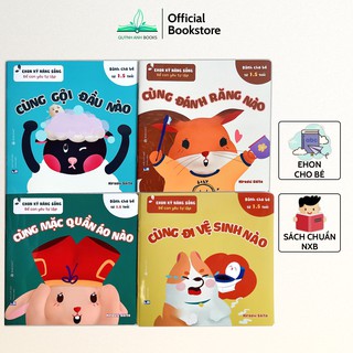 Sách - Ehon Kỹ năng sống Để con yêu tự lập dành cho bé từ 1.5 tuổi (Bộ 4 quyển) - NPH Wabooks