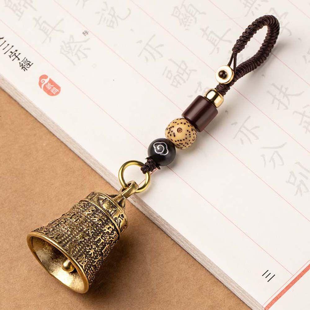 AARON1 Móc Chìa Khóa Xe Hơi May Mắn Bằng Đồng Thau