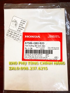 Tem thông số xe máy HONDA